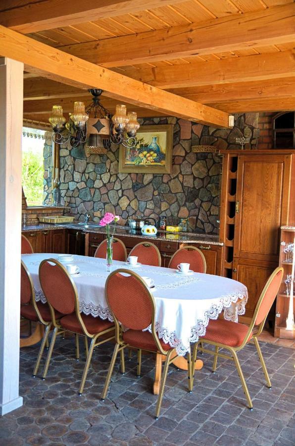 הוילה Dzwierzuty Dom Na Wodzie Mazury מראה חיצוני תמונה